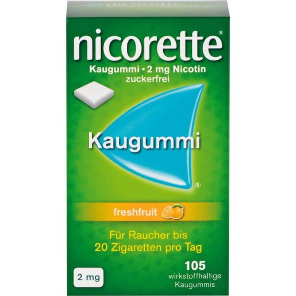 NICORETTE Kaugummi 2 mg freshfruit 105 St.