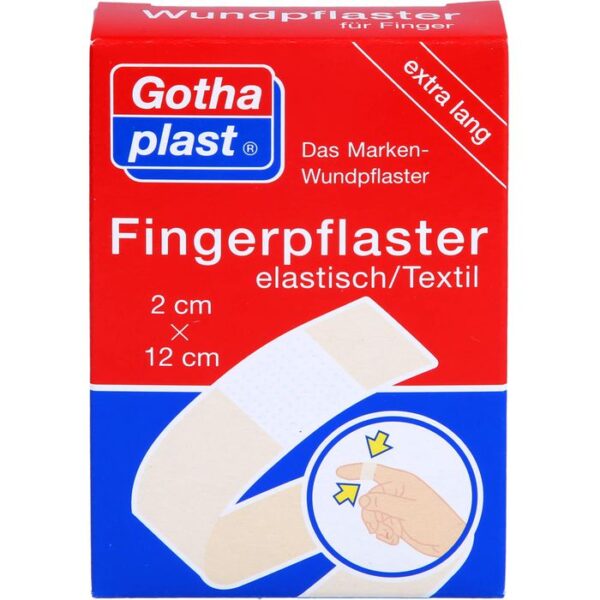 GOTHAPLAST Fingerverband 2x12 cm elastisch 10 St.