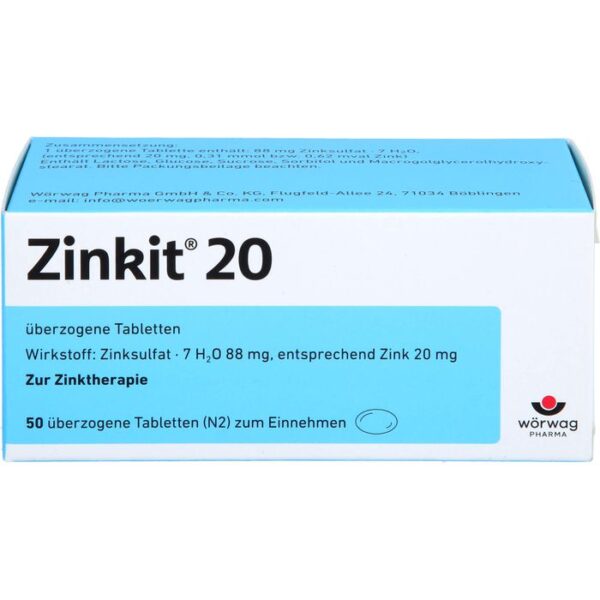 ZINKIT 20 überzogene Tabletten 50 St.