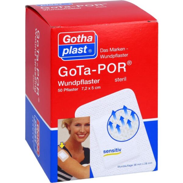 GOTA-POR Wundpflaster 5x7,2 cm steril 50 St.