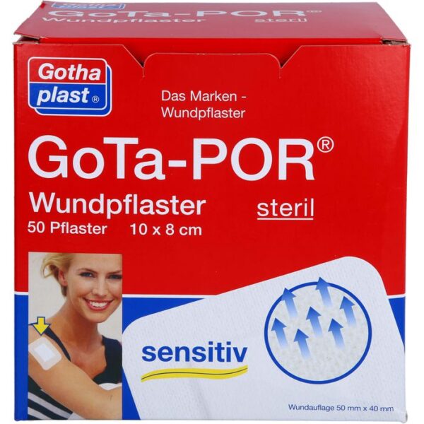 GOTA-POR Wundpflaster steril 80x100 mm 50 St.