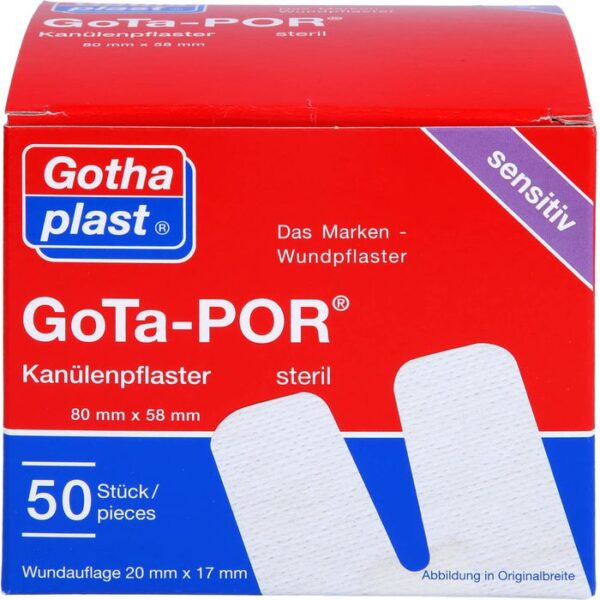 GOTA-POR Kanülenpflaster 58x80 mm 50 St.