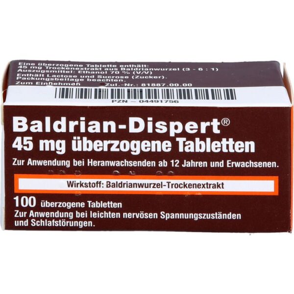 BALDRIAN DISPERT 45 mg überzogene Tabletten 100 St.