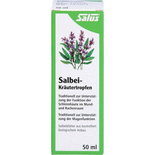 SALBEI KRÄUTERTROPFEN Salus 50 ml