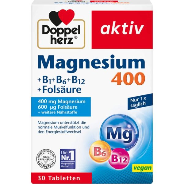 DOPPELHERZ Magnesium 400 mg Tabletten 30 St.