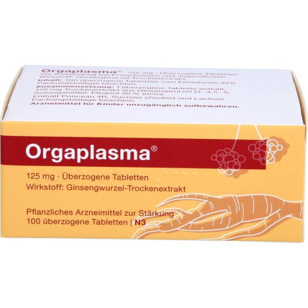 ORGAPLASMA überzogene Tabletten 100 St.