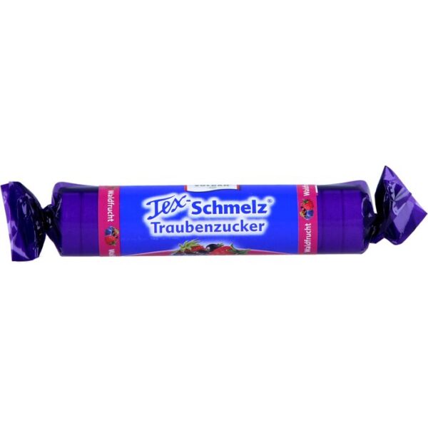 SOLDAN Tex Schmelz Traubenzucker Waldfrüchte Rolle 33 g