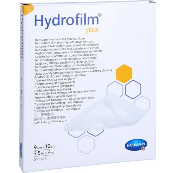 HYDROFILM Plus Transparentverband 9x10 cm 5 St.