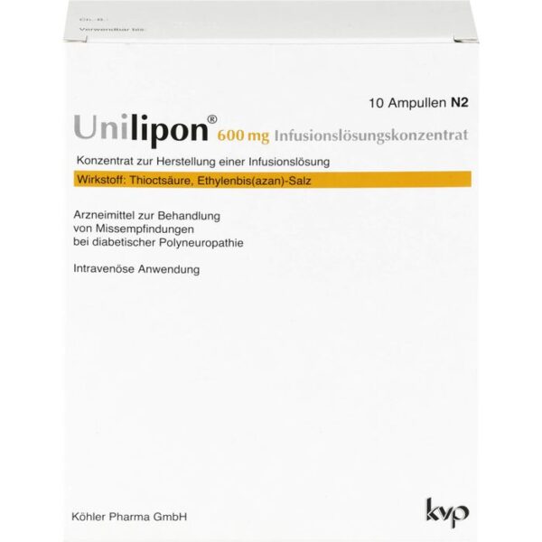 UNILIPON 600 Infusionslösungskonzentrat 10 St.