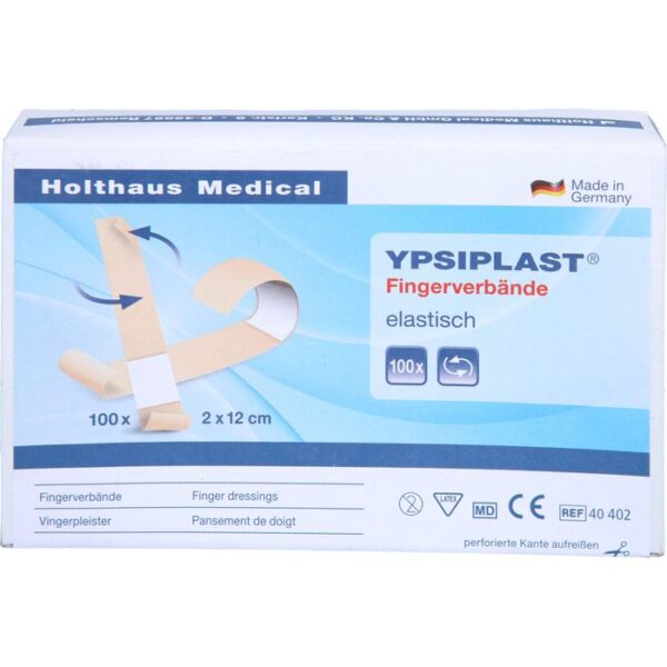 FINGERVERBAND YPSIPLAST elastisch 2x12 cm haut 100 St.