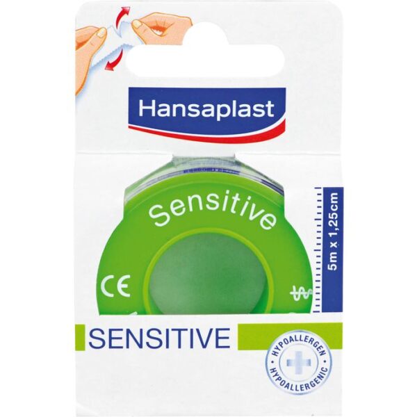 HANSAPLAST Fixierpfl.Sensitive 1,25 cmx5 m 1 St.