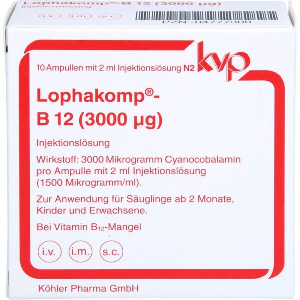 LOPHAKOMP B12 3.000 µg Injektionslösung 20 ml