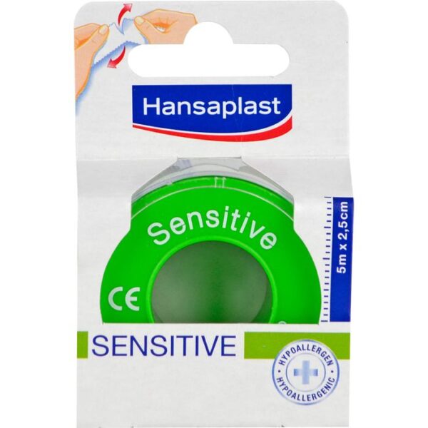 HANSAPLAST Fixierpfl.Sensitive 2,5 cmx5 m 1 St.