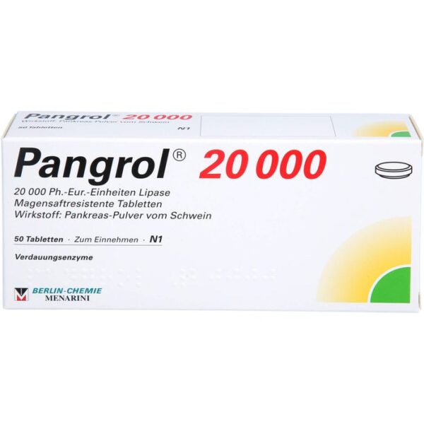 PANGROL 20.000 magensaftresistente Tabletten 50 St.