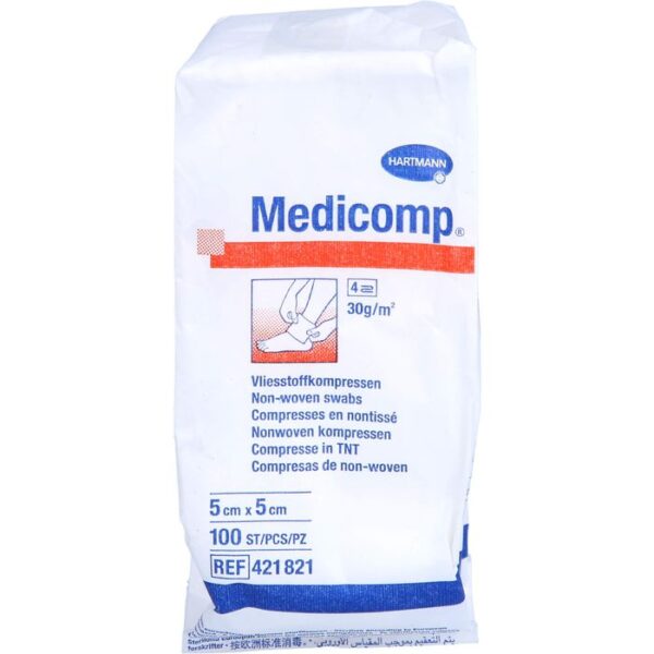 MEDICOMP Vlieskomp.unsteril 5x5 cm 4lagig 100 St.