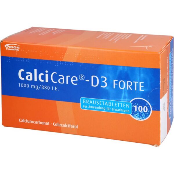 CALCICARE D3 forte Brausetabletten 100 St.