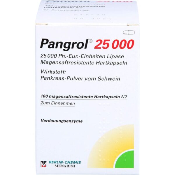 PANGROL 25.000 Hartkps.m.magensaftr.überz.Pell. 100 St.