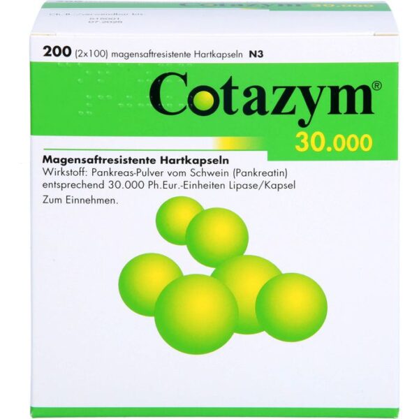 COTAZYM 30.000 Pellets magensaftresistente Kapseln 200 St.