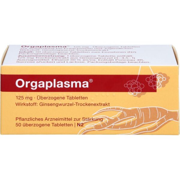 ORGAPLASMA überzogene Tabletten 50 St.