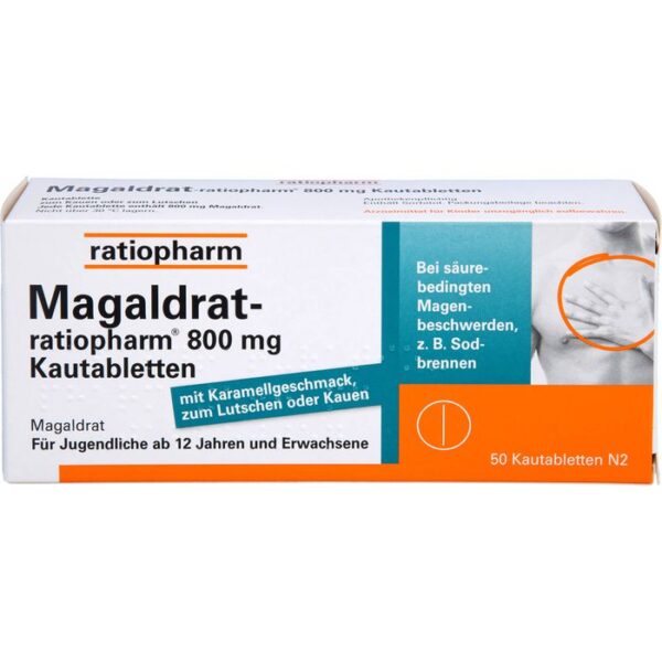 MAGALDRAT-ratiopharm 800 mg Tabletten 50 St.