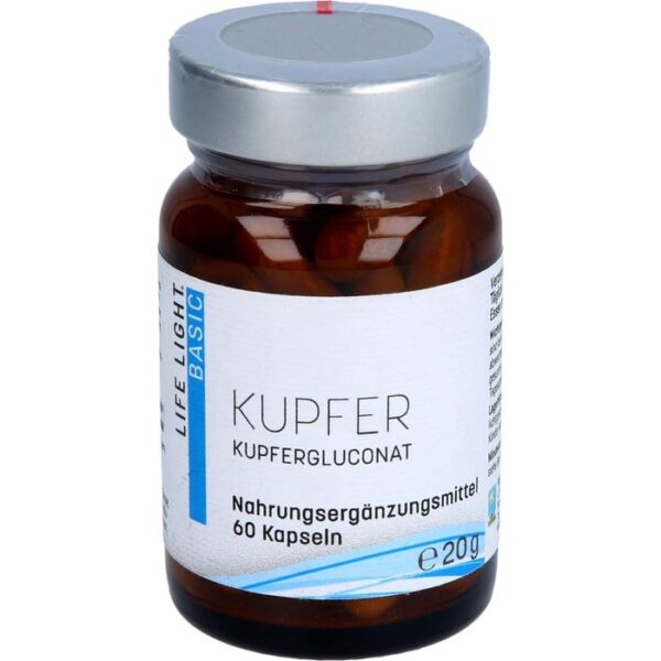 KUPFER 2 mg aus Kupfergluconat Kapseln 60 St.