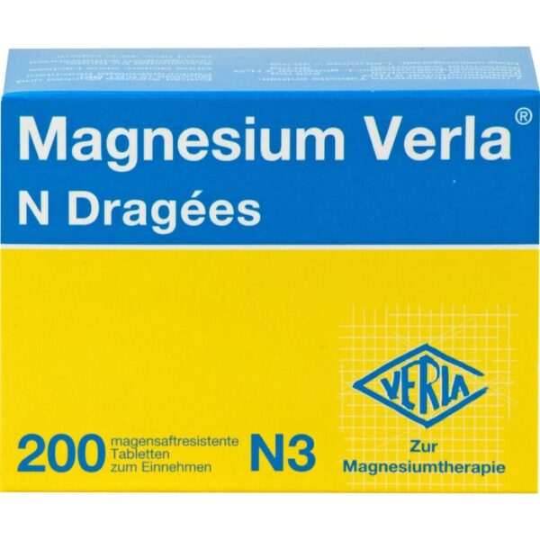 MAGNESIUM VERLA N Dragees 200 St.