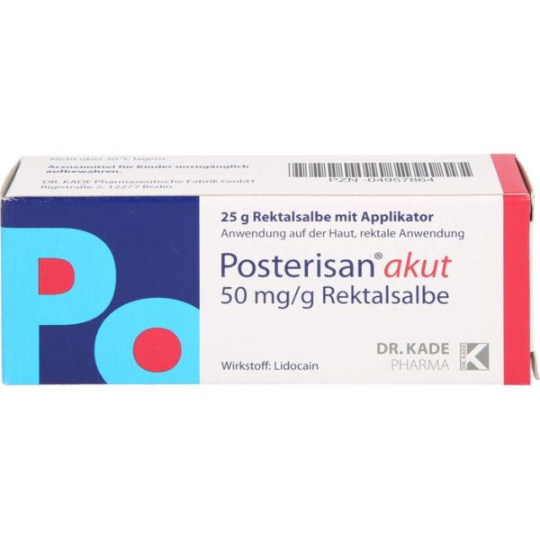 POSTERISAN akut 50 mg/g Rektalsalbe 25 g