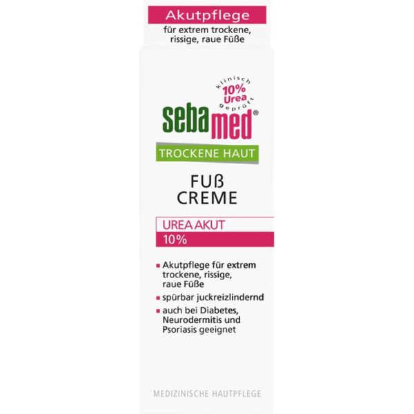 SEBAMED Trockene Haut 10% Urea akut Fußcreme 100 ml