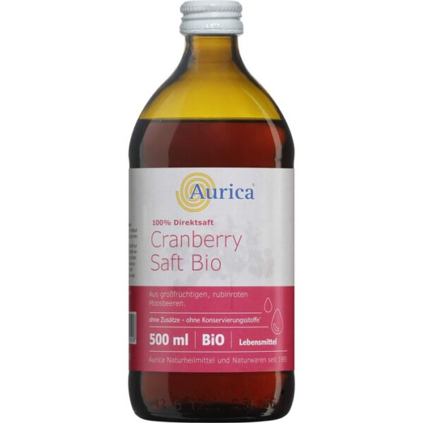 CRANBERRY 100% Direktsaft Bio 500 ml