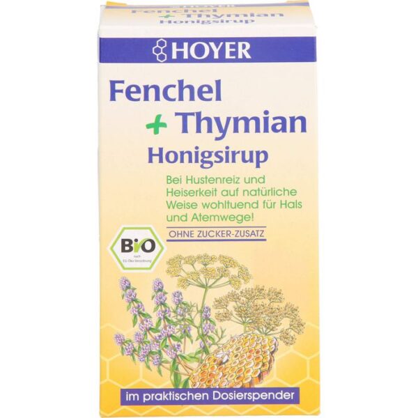 HOYER Fenchel+Thymian Honigsirup 250 g