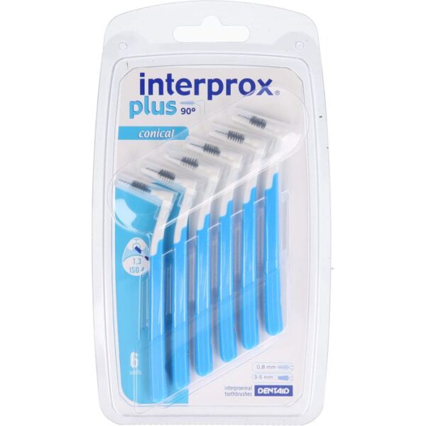 INTERPROX plus conical blau Interdentalbürste 6 St.