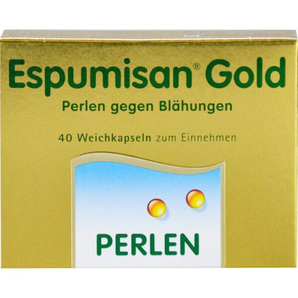 ESPUMISAN Gold Perlen gegen Blähungen 40 St.