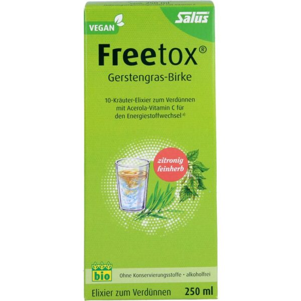 FREETOX Gerstengras-Birke 10-Kräuter-Elixier Bio 250 ml