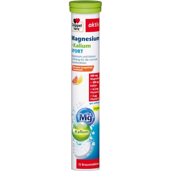 DOPPELHERZ Magnesium+Kalium Sport Brausetabletten 15 St.