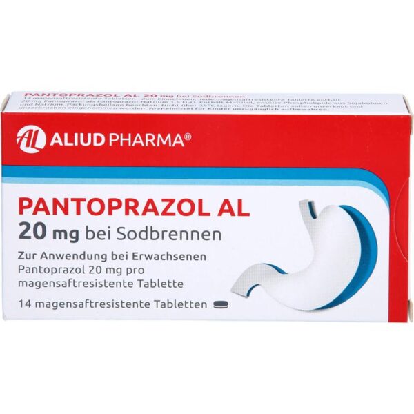 PANTOPRAZOL AL 20 mg bei Sodbr.magensaftres.Tabl. 14 St.