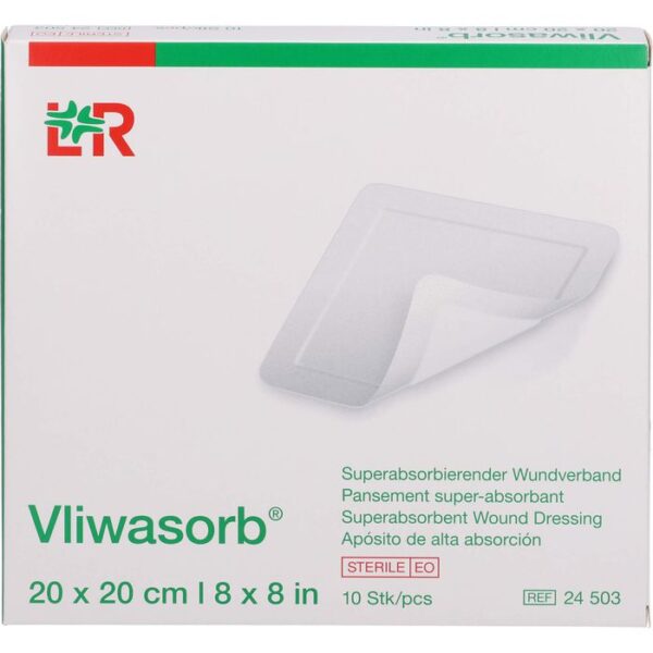 VLIWASORB superabsorb.Saugkomp.steril 20x20 cm 10 St.