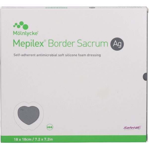 MEPILEX Border Sacrum Ag Schaumverb.18x18 cm ster. 5 St.