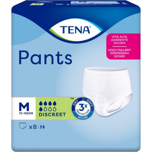 TENA PANTS Discreet M bei Inkontinenz 8 St.