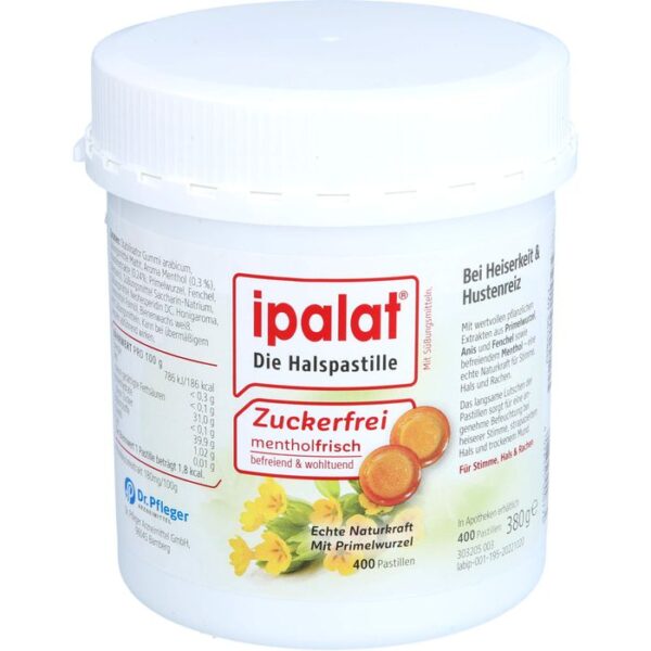 IPALAT Halspastillen zuckerfrei 400 St.