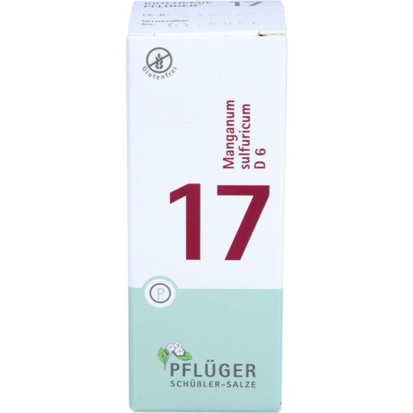 BIOCHEMIE Pflüger 17 Manganum sulfuricum D 6 Tabl. 100 St.