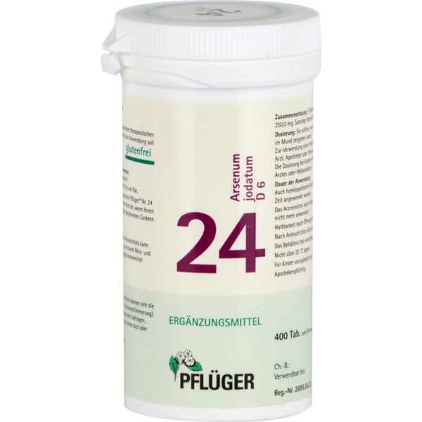 BIOCHEMIE Pflüger 24 Arsenum jodatum D 6 Tabletten 400 St.