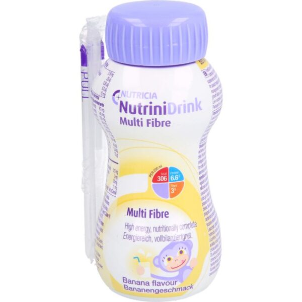 NUTRINIDRINK MultiFibre Bananengeschmack 200 ml