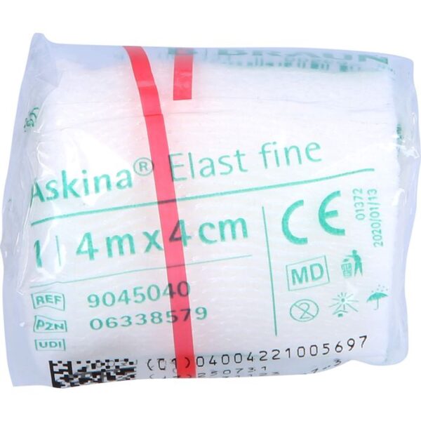 ASKINA Elast Fine Binde 4 cmx4 m cellophaniert 1 St.