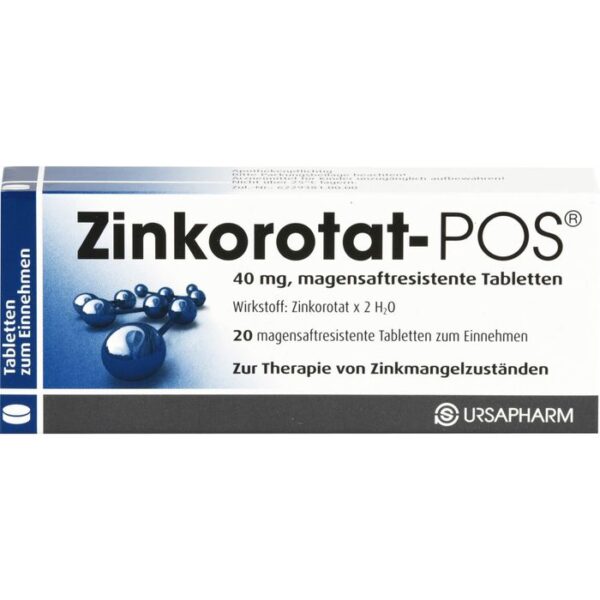 ZINKOROTAT POS magensaftresistente Tabletten 20 St.