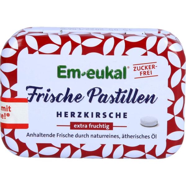 EM-EUKAL Frische Pastillen Herzkirsche zuckerfrei 20 g