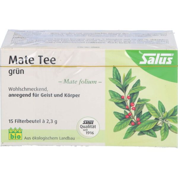 MATE TEE grün Kräutertee Mate folium Bio Salus 15 St.