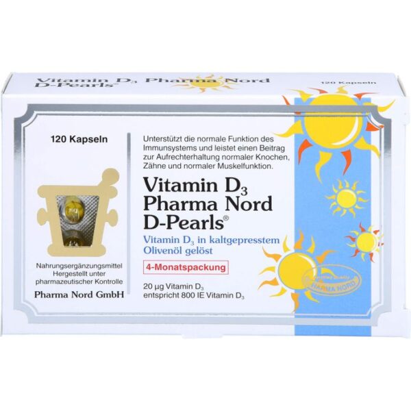 VITAMIN D3 PHARMA Nord 20 µg Kapseln 120 St.