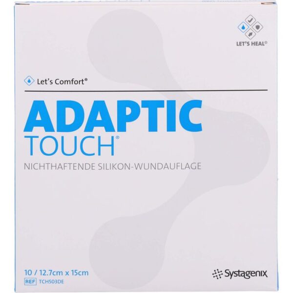 ADAPTIC Touch 12,7x15 cm nichthaft.Sil.Wundauflage 10 St.