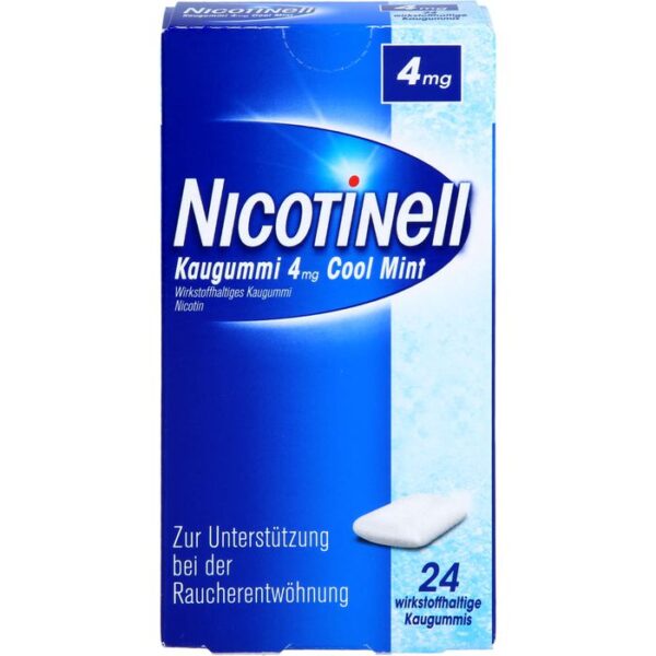 NICOTINELL Kaugummi Cool Mint 4 mg 24 St.