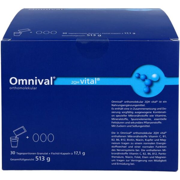 OMNIVAL orthomolekul.2OH vital 30 TP Gran.+Kaps. 1 P